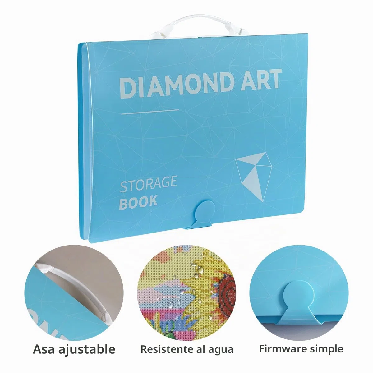 A3 Carpeta para Pintura de Diamantes 5D con Asa, 30 Páginas (42,5 x 30,5 cm)