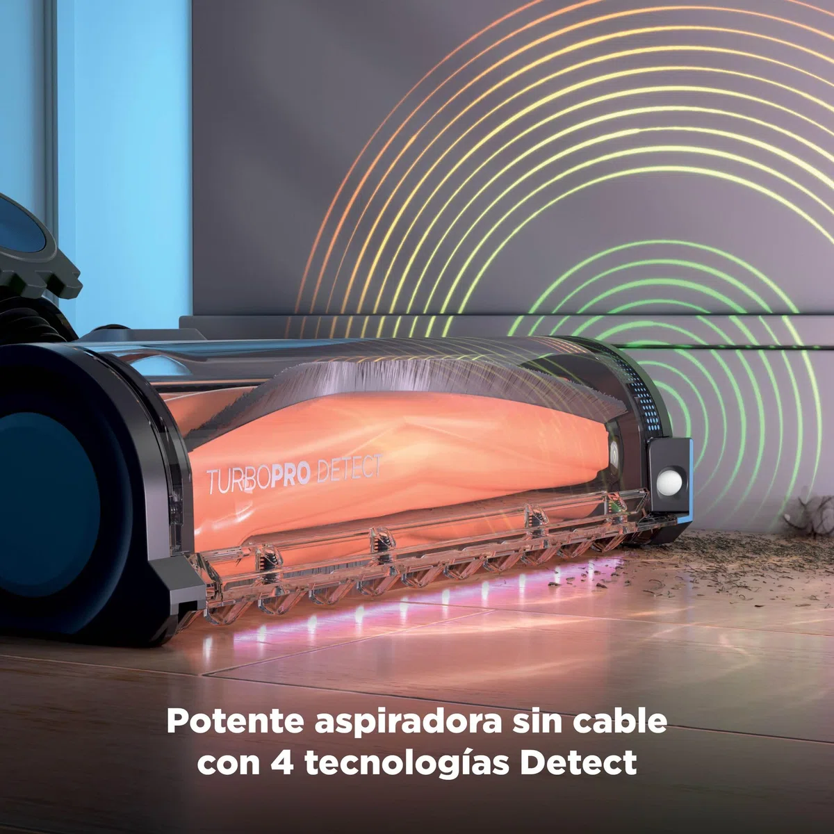 Shark PowerDetect Speed, Aspiradora sin Cable, Salvia Escarchada, IA1243EU | Reverse Clean, Filtro HEPA Antialérgeno, 60 Minutos de Autonomía, Accesorio de Montaje en Pared y Boquilla Estrecha