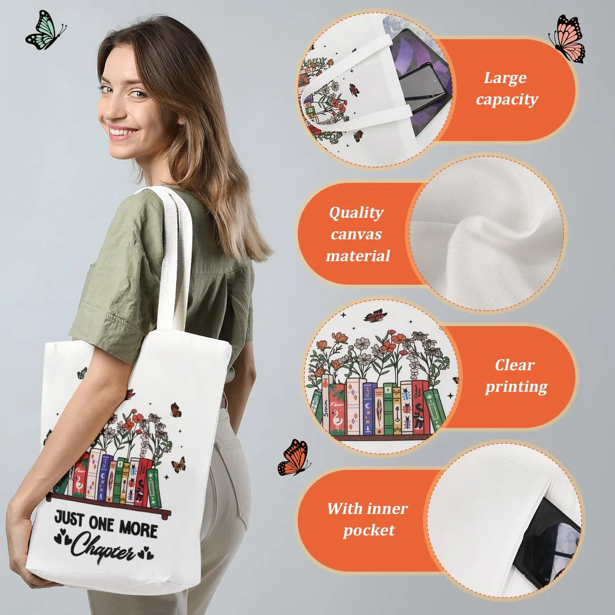 saerryor Set de Regalos para Amantes de los Libros para Mujeres, 6 PIEZAS Regalos para Amantes de los Libros Incluyen Vaso, Bolso de Lienzo, Calcetines, Bolígrafo, Cuaderno, Marcadores para Lectores