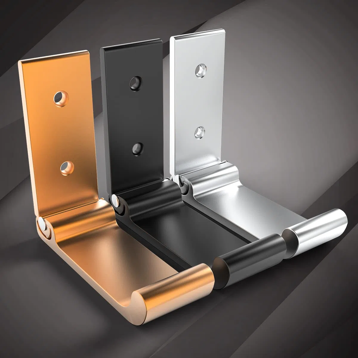 6 Piezas Ganchos Plegables, Aleación de Aluminio Percheros Pared, Ganchos Para Colgar Con Tornillo, Gancho Pared Para Colgar Abrigo, Auriculares, Chaqueta, Bolso, Mochila, Cocina, Baño (Plata)
