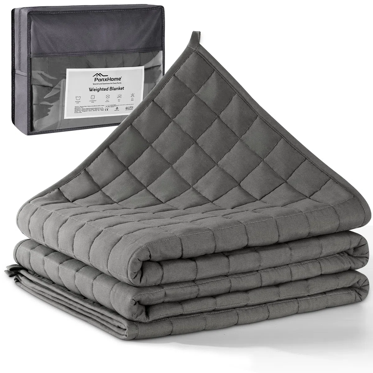 Manta con Peso, 5kg 150x200cm Weighted Blanket para Aliviar el Estrés, Cubículo de 5cm para una Reparto Uniforme de la Presión, Adecuada de 40-60kg