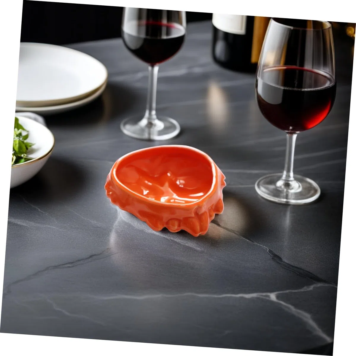 Cabilock Plato De Cerámica Crab Diseño Novedoso Perfecto Para Familias y Restaurantes