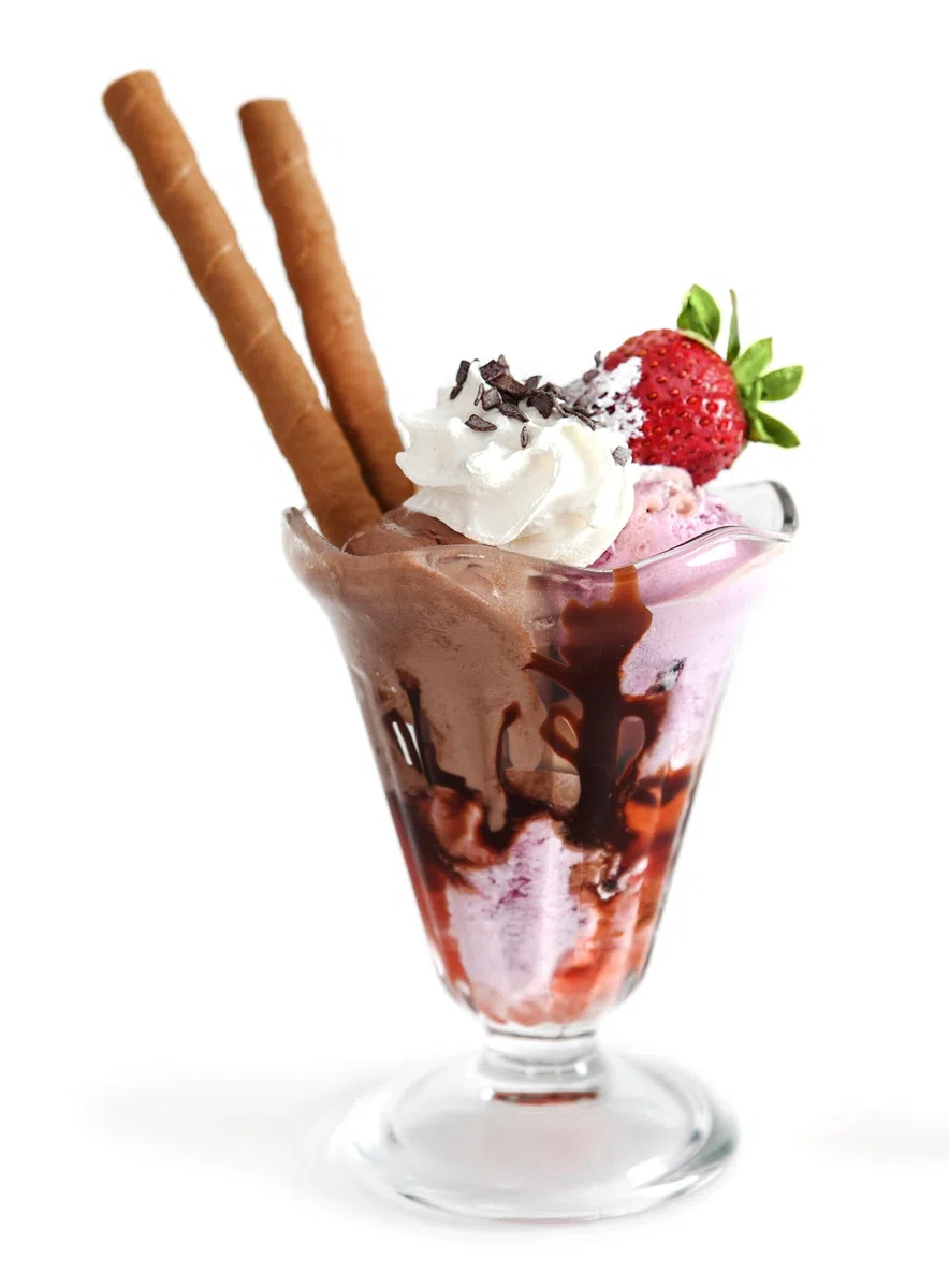Topkapi 250.872 – Juego de 6 copas de helado Chicago para postre, copas de cóctel, helado Sundae, 23,5 cl, altura 13 cm