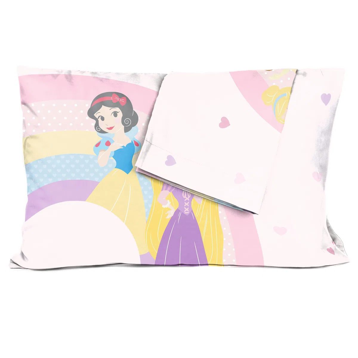 Jay Franco Disney Princess Cut Paper 100% algodón Fundas de Almohada Juego de 2 50 x 70 cm