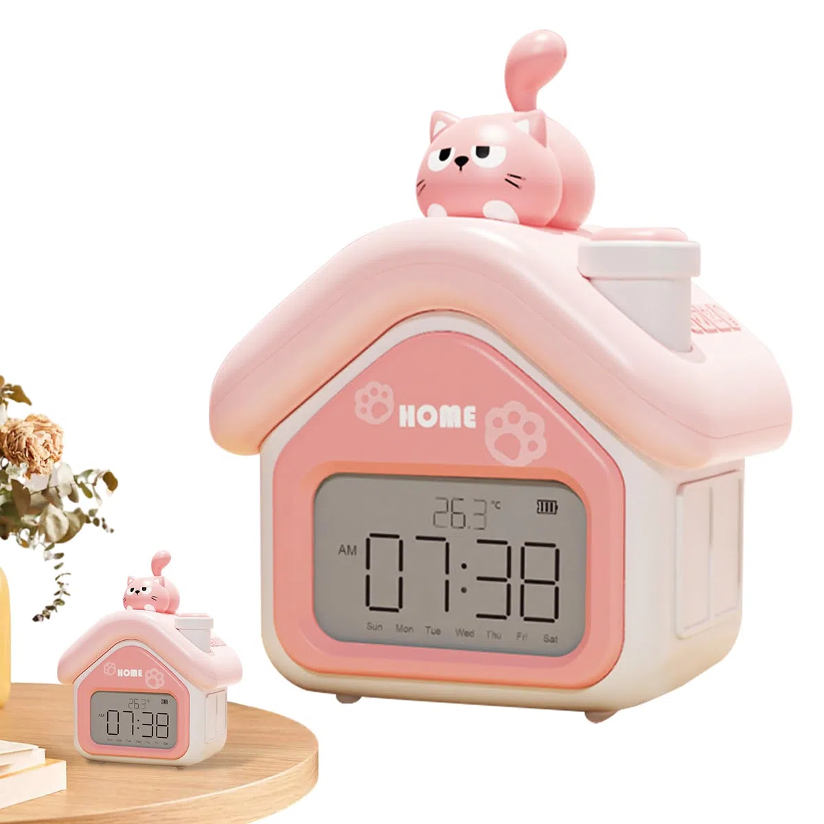 Genérico Reloj Despertador para Niños | Reloj Digital Infantil con Pantalla LED,Hogar Dormitorio Guardería Viaje Dormitorio Infantil Regalo
