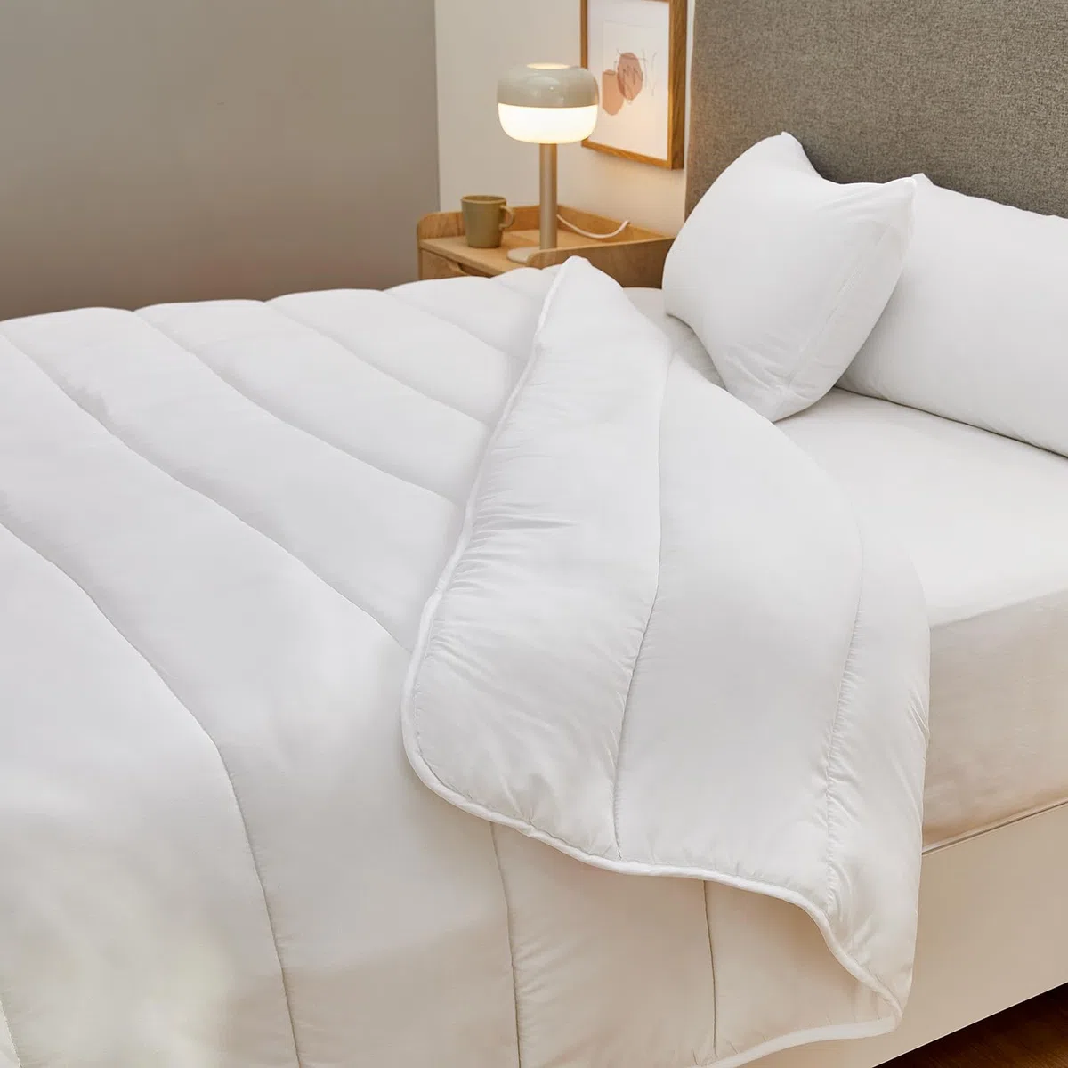 Pikolin Home - Edredón Nórdico de Fibra Invierno 400gr, Aloe Vera, Dermoprotector y Transpirable, para Piel Sensible, Relleno Cama 90 (150 x 220 cm)