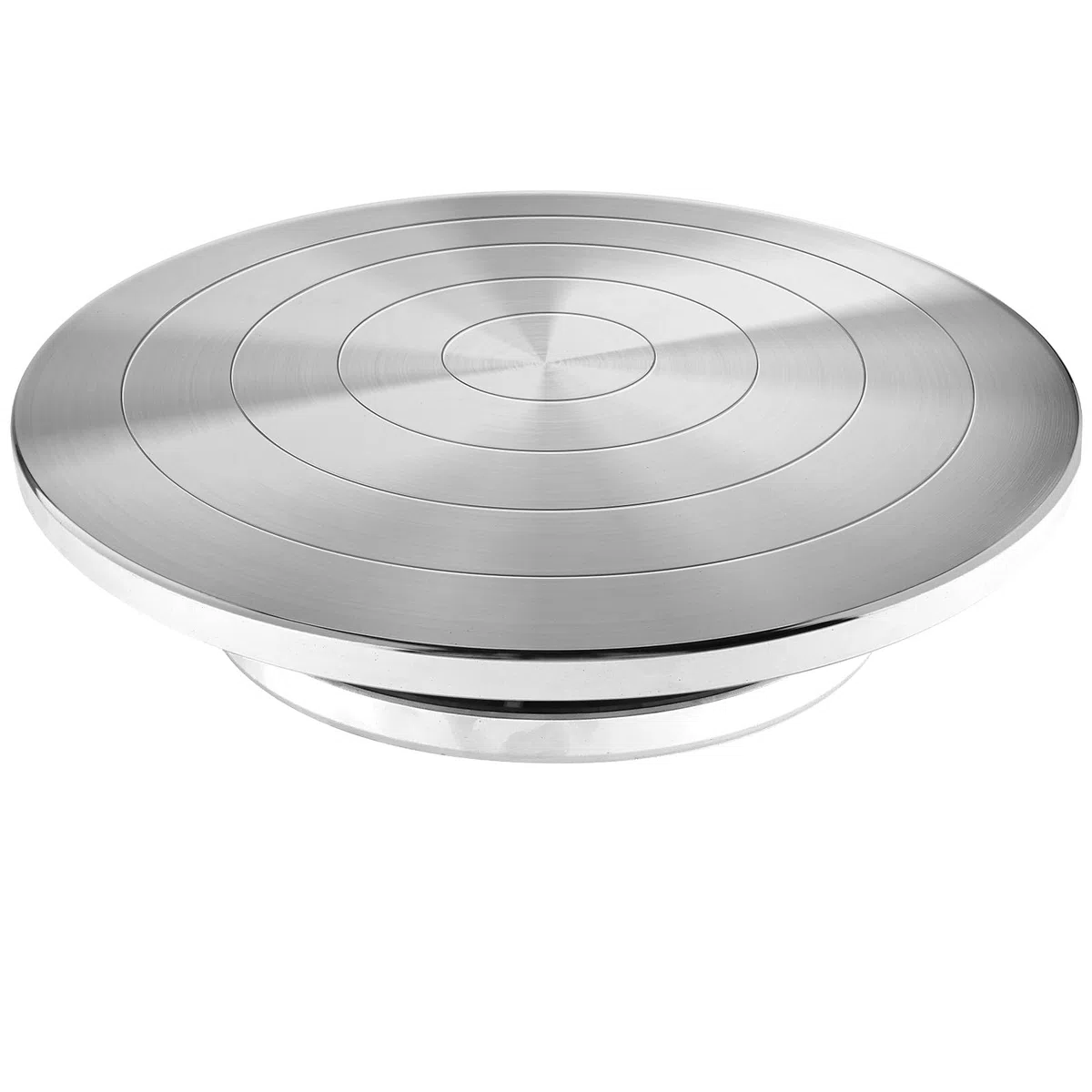 Homtone Rueda de cerámica giratoria de 30 cm con juego de herramientas, rueda de alfarero de doble cara, aleación de aluminio de alto rendimiento, rueda de banda de metal de alto rendimiento, para