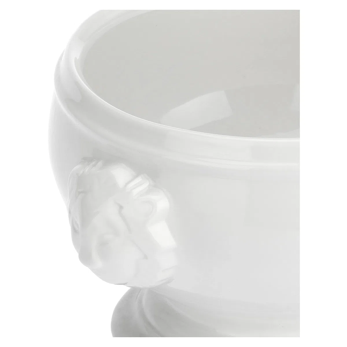 La Caja de Regalo de Porcelana quimera de León Fuente sopera, Blanco, 22 cm