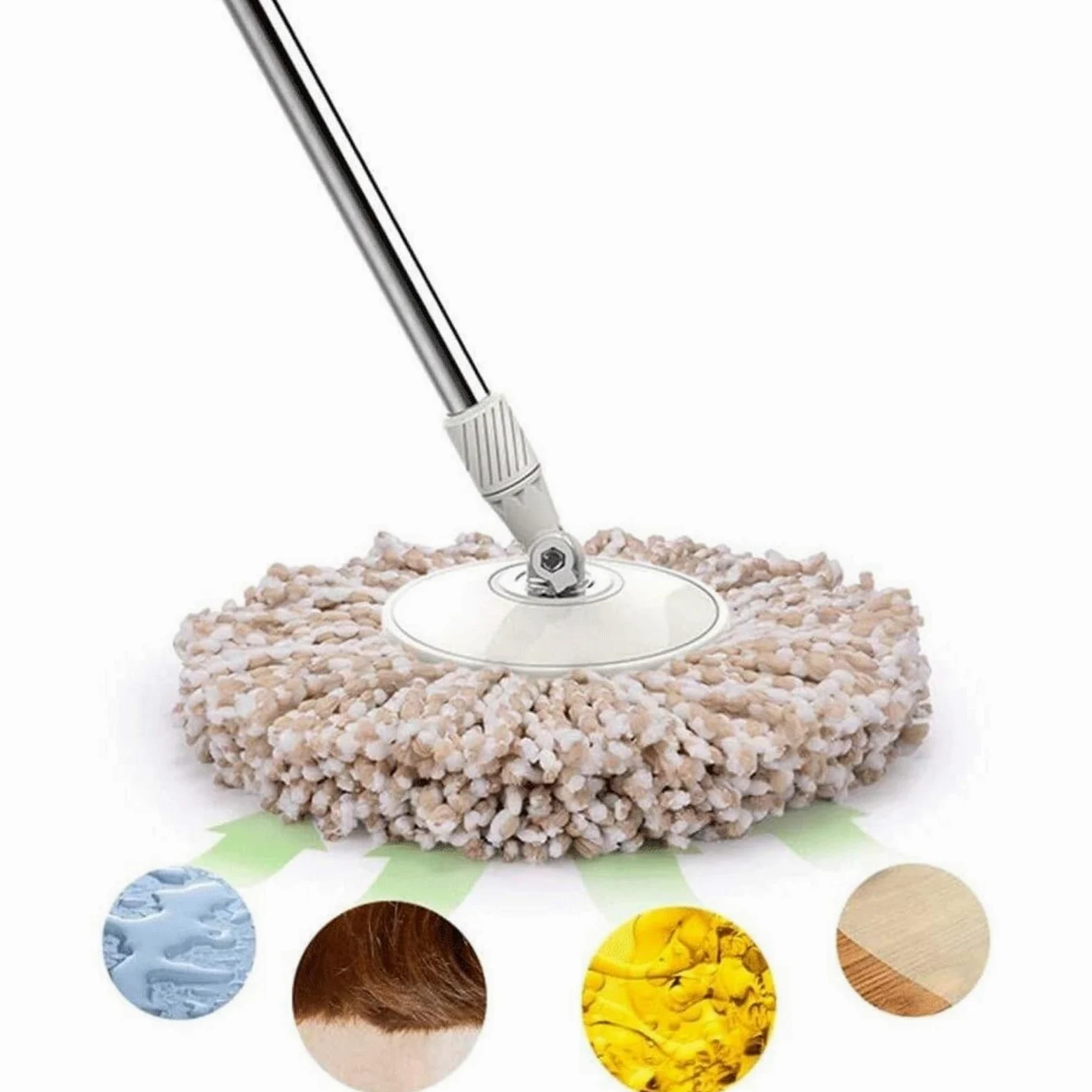Fregona Mopa Fregona Giratoria con Balde Sistema De Limpieza De Pisos Fregona Giratoria para El Hogar Cocina Y Todas Las Superficies del Piso Mopas De Limpieza Suelos