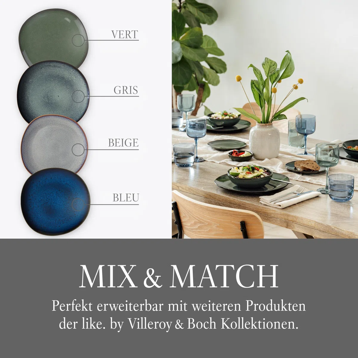 like. by Villeroy & Boch Lave Vert Plato postre 23,5x23x2,6cm