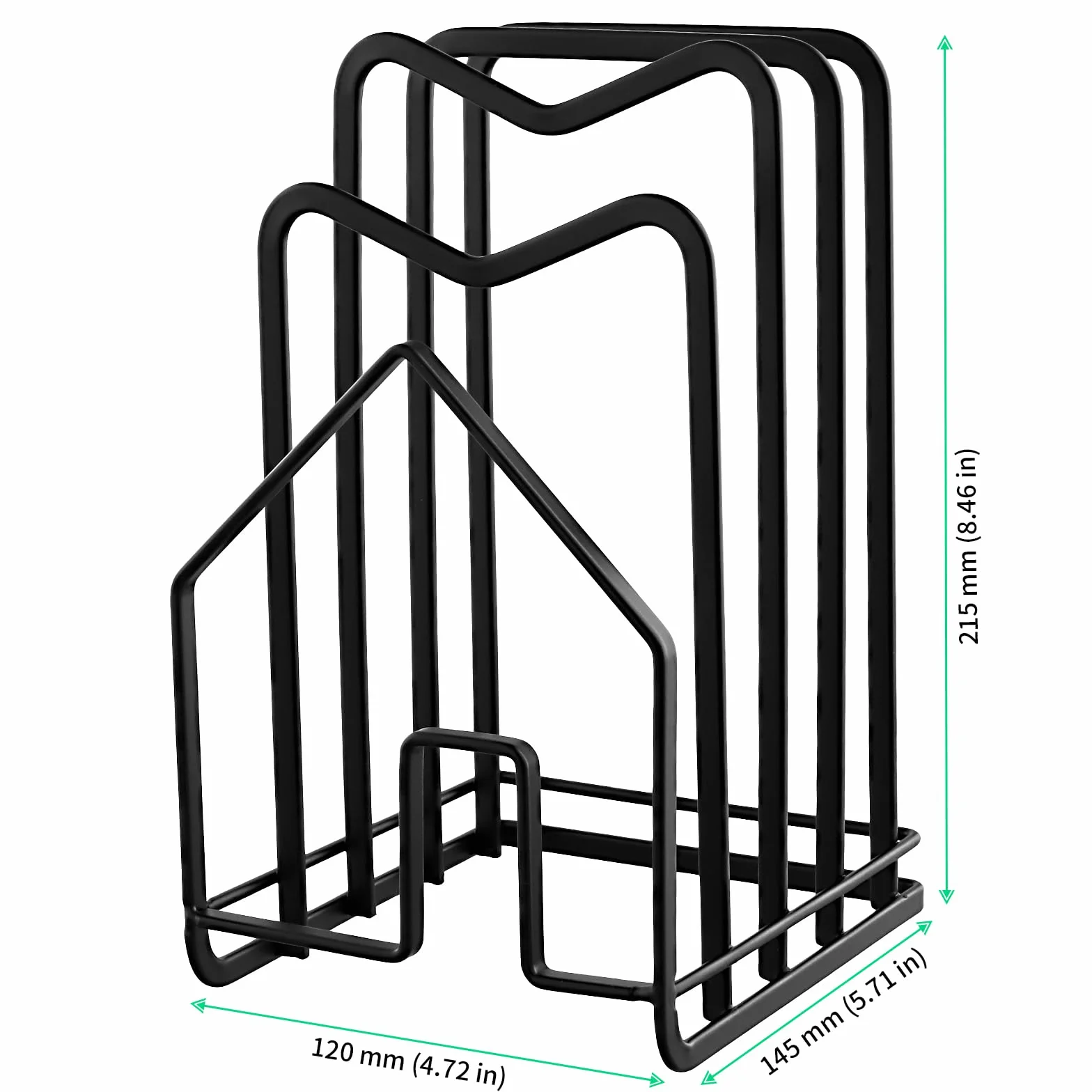 FUNSUEI 2 Unidades de Soporte para Tabla de Cortar, Soporte para Tapas de Ollas, Estante de Metal, Organizador de Bandejas para Cocina