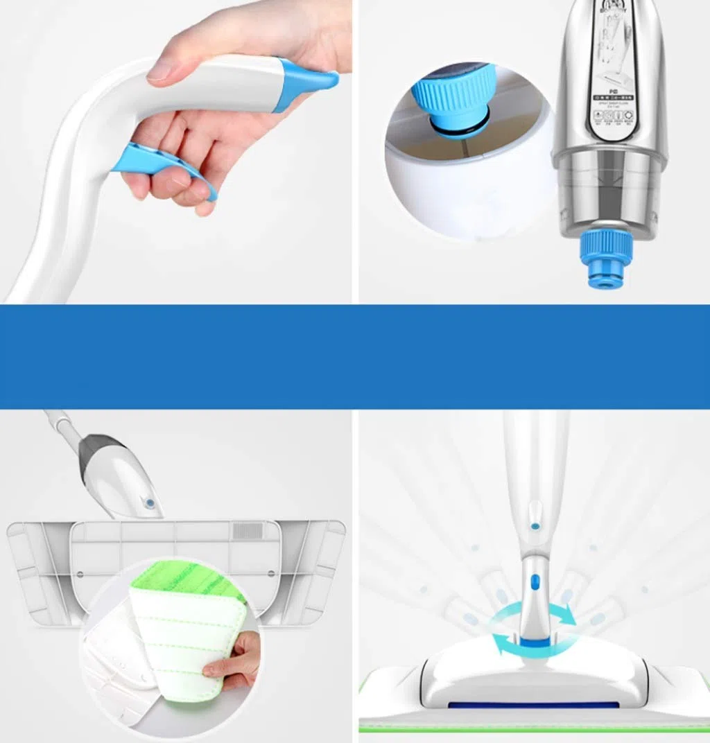 MU Baldosas o laminados spray mopa con, spray rápido fregona de microfibra