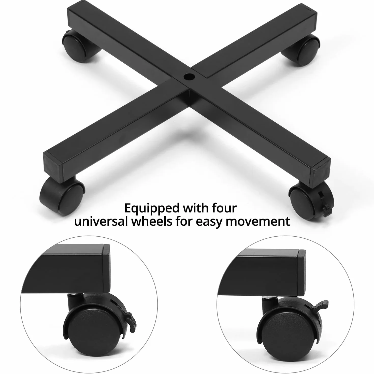 QWORK® Soporte de exhibición giratorio de metal de 7 niveles para sombreros, joyas, calcetines y bufandas de seda, con ruedas