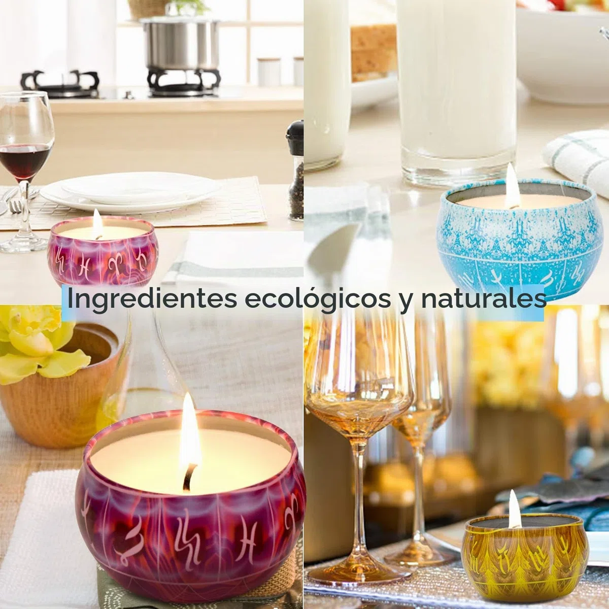 WuNa 12 Velas Perfumadas Juego de Regalo 2,5 Oz Velas Decorativas Aromaticas para Regalo Soja Portátil Regalos para el hogar, perfumada, cumpleaños, día de San Valentín