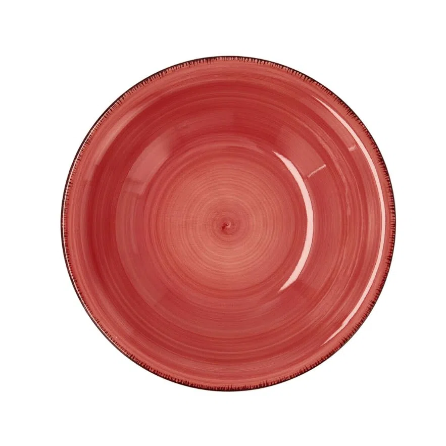 Quid Plato Hondo Vita Cerámica Rojo (ø 21,5 cm) (12 Unidades)
