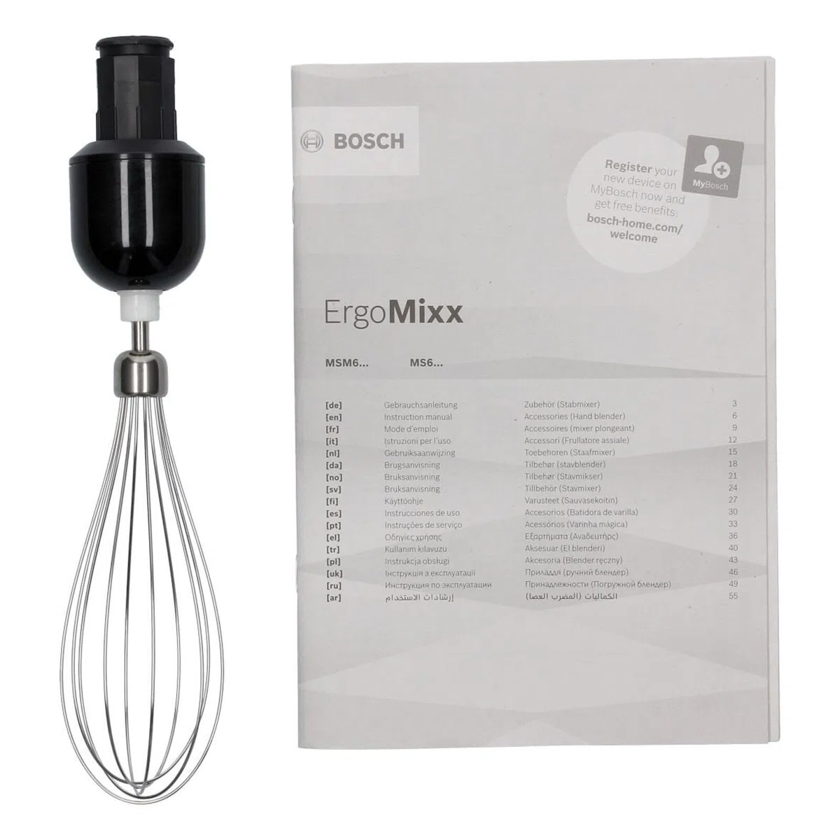 LUTH Premium Profi Parts Batidor compatible con Bosch 12027763 para batidora de mano