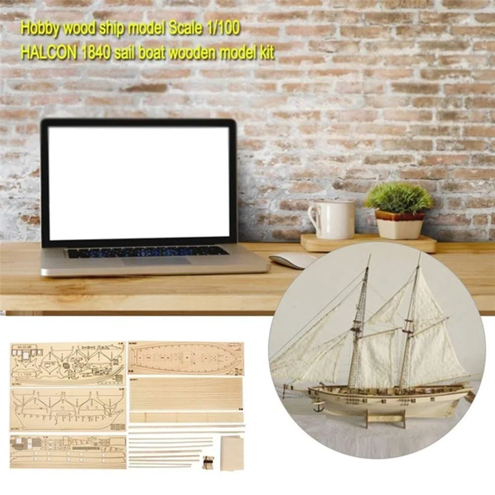 Stecto Maqueta de Barco, Modelo de Velero, Kit de Construcción de Barcos de Vela de Madera, Regalo para Niños