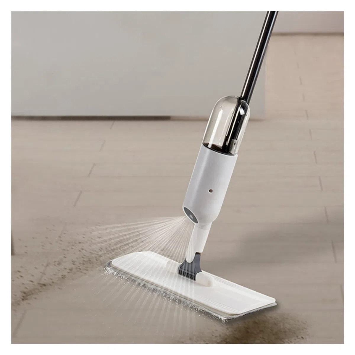 Spray FRONE CON MOJA DE MICROFIBER MOP MOP de microfibra húmeda y seco Manija giratoria Fregona con 3 almohadillas Evite lavarse a mano Herramienta de limpieza de hogar ( Color : 1 Mop 1 Cloth )