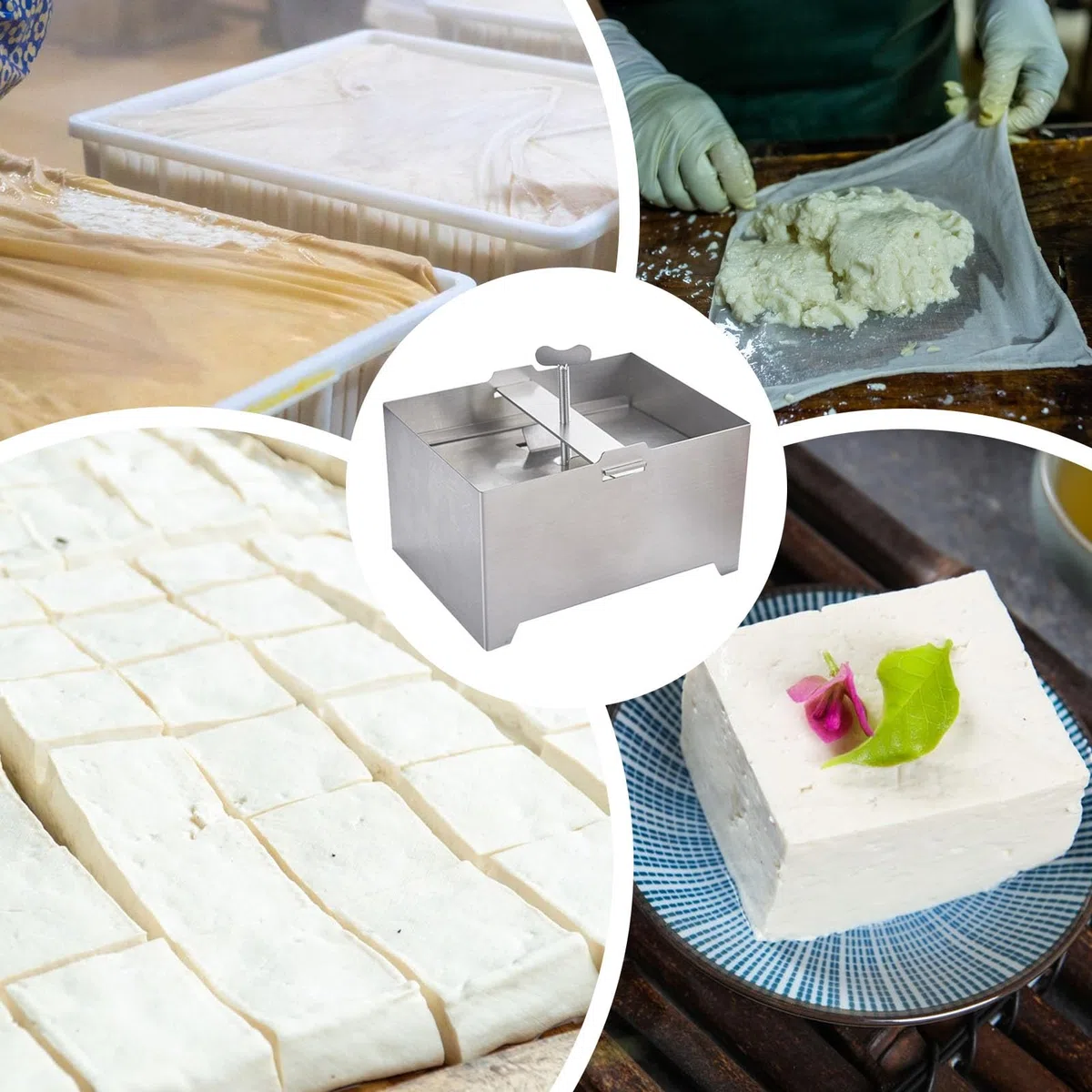 Fabricante de Panir Acero Inoxidable - Molde Para Queso Con Drenaje Y Bandeja Goteo,Fabricante De Panir Acero Inoxidable Ajustable A Presión Para Cocina Hogar Y Familia