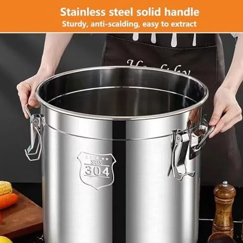 Tarro de Acero Inoxidable Sellado con Tapa, Recipiente hermético para almacenar Alimentos en la Cocina.