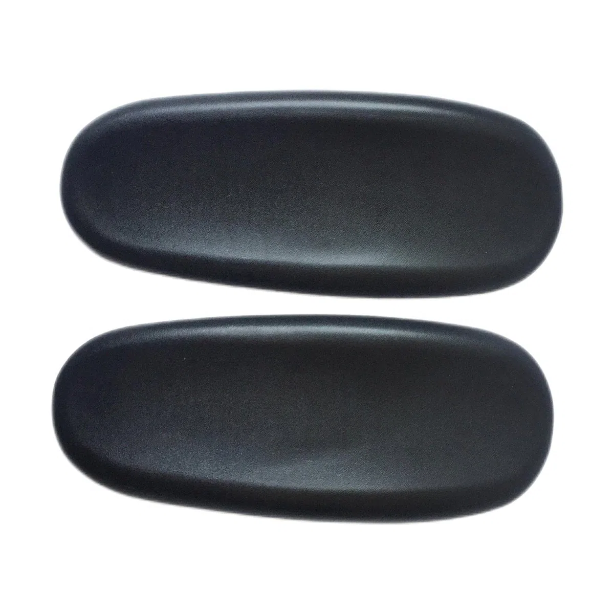 2 Piezas Almohadilla de Repuesto para Apoyabrazos de Silla de Oficina, Espuma de Alta Resiliencia y Cuero PU, Ajuste Universal para Sillas de Oficina/Hogar/Gaming, Parte Inferior Antideslizante