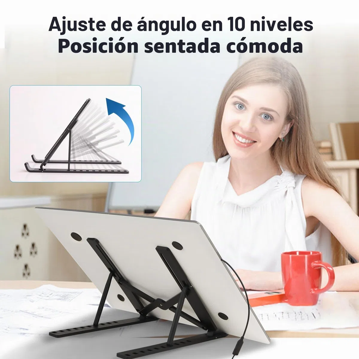 Caja de luz A3 – Almohadilla de luz de trazado con soporte, tablero de brillo regulable continuo de 3 niveles, almohadilla de luz LED ultrafina para deshierbar vinilo, dibujo, pintura de diamantes