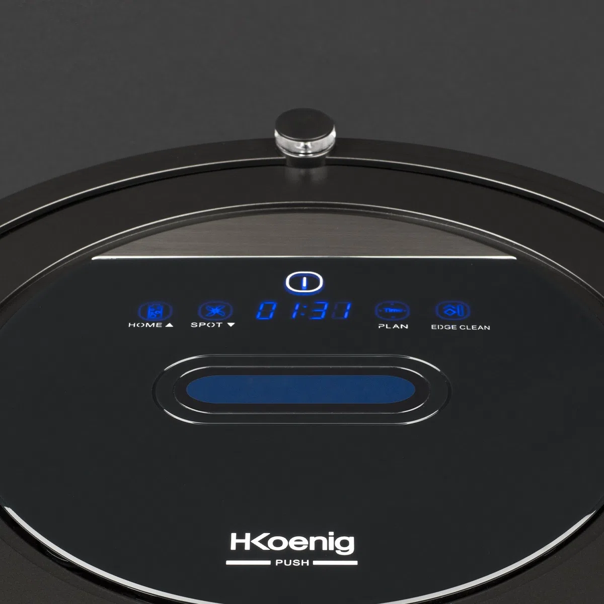 H.Koenig Robot Aspirador Conectado WiFi + fregona SWRC110 Watermop Inteligente Potente Silencioso Rápido, Autónomo 100min, 4 ciclos, Programa semanal, Filtro HEPA, detección de obstáculos