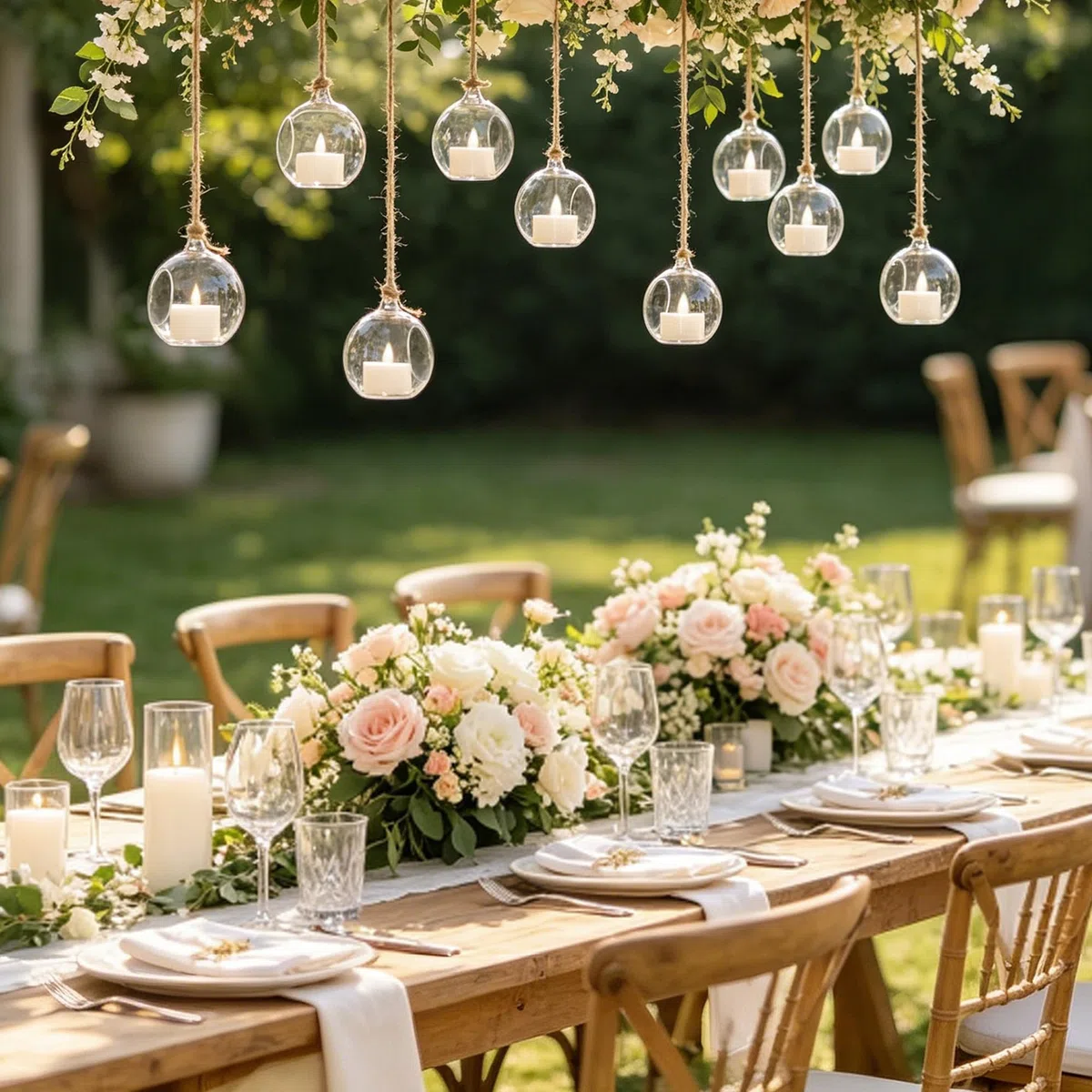 Sziqiqi Bolas Cristal Colgantes - 12 Piezas Portavelas Cristal Colgante Candelabros para Colgar 6cm Esfera Colgante de Cristal para Velas para la Decoración Pieza Central Cumpleaños Navidad Boda