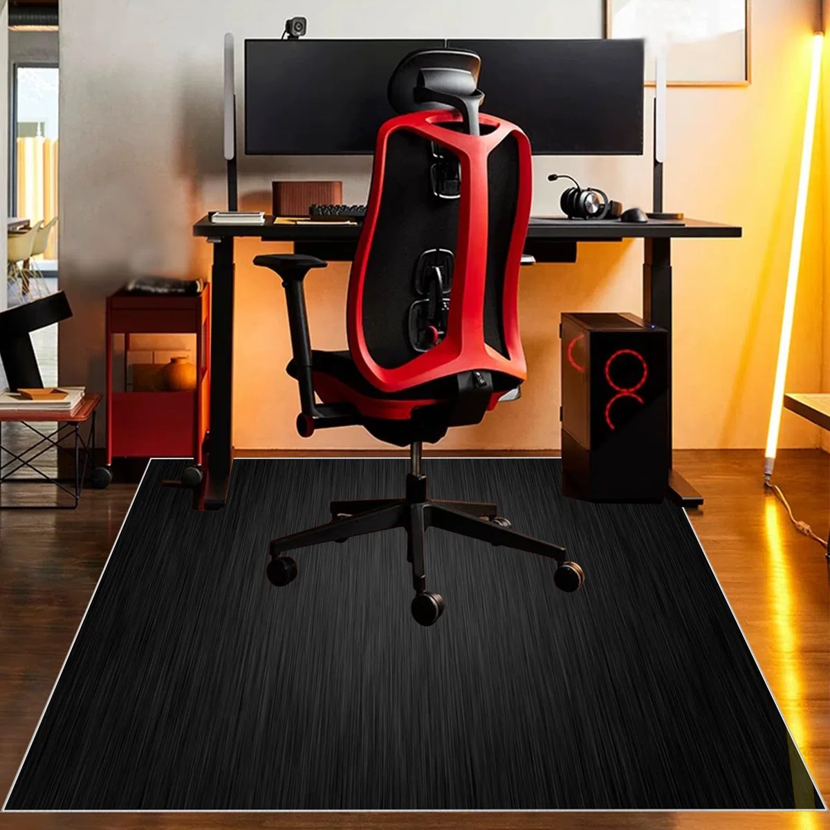 Alfombrilla de Protección para Suelos Duros, Protector Suelo Silla Ruedas, Alfombra Silla Gaming, Tapete de Protección de Madera/baldosas, Protector Suelo Silla de Escritorio 180 x 200 cm