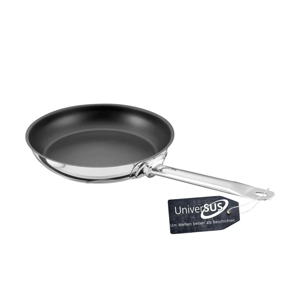 GastroSUS 163150-24 Industar Plus - Sartén con estructura de superficie UniverSUS (24 cm, acero inoxidable)