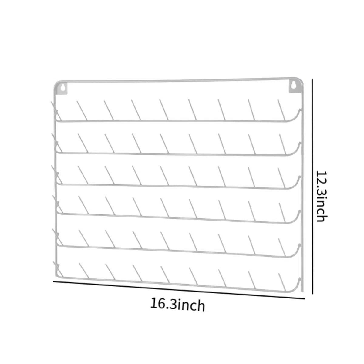 Soporte para Hilo, Almacenamiento de Hilo montado en la Pared, Organizador portátil para Hilo de Coser, Ahorro de Espacio, Estante para Carrete para, Blanco
