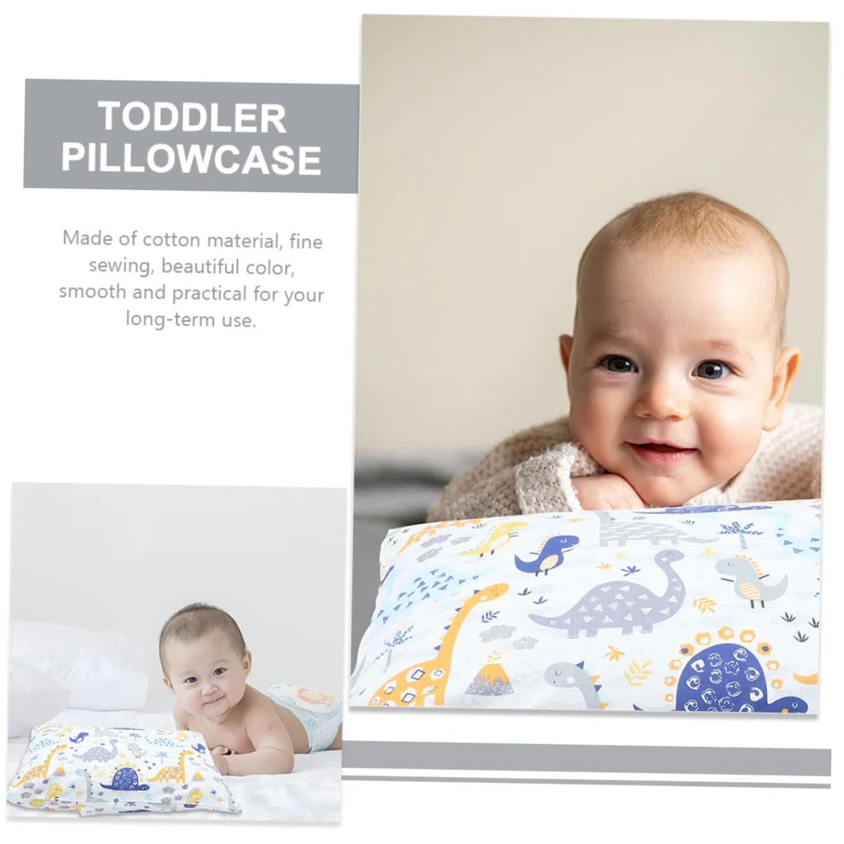 Garneck 2 Fundas de Almohada Ideales para Viaje y Uso en Casa Cierre, Algodón y Textura Delicada Diseño Único y Cómodo para Niños para Pequeños