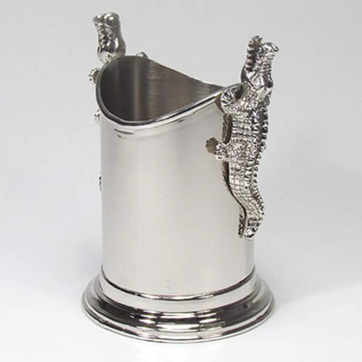 Casa Padrino Mesa Botellas de Vino Altura del Titular con cocodrilos H 19 cm, diámetro 12 cm- Wine Cooler vitrinas Botellas de Vino Enfriador Titular de la Botella de Vino