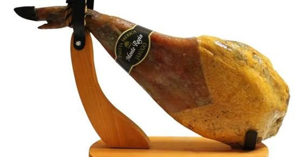 Royal Home - Soporte Jamonero - Jamonero de Madera Desmontable - Soporte para Pata de Jamón - Madera de Pino