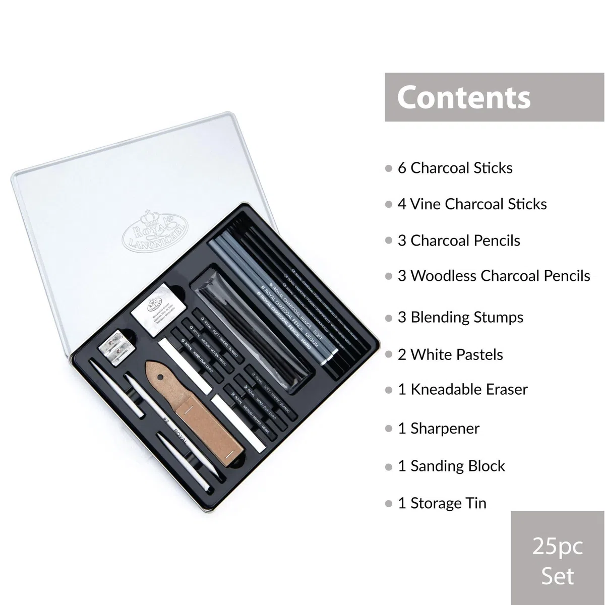 Royal & Langnickel RSET-ART2711 - Set de carboncillo de diseño artístico