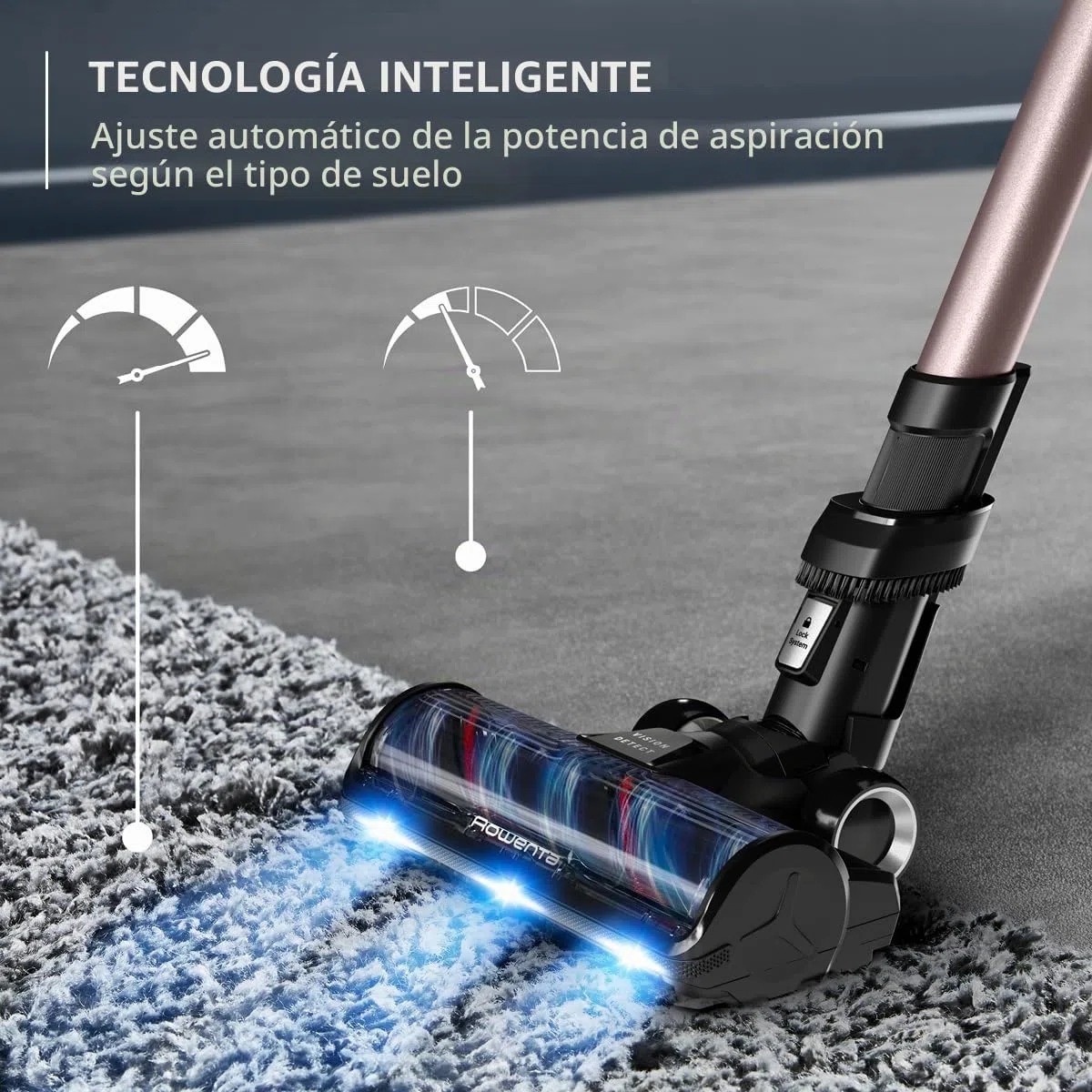Rowenta RH9CD9E0 X-Force Flex 16.60 Animal Aqua, Aspiradora inalámbrica, Negro/Cobre