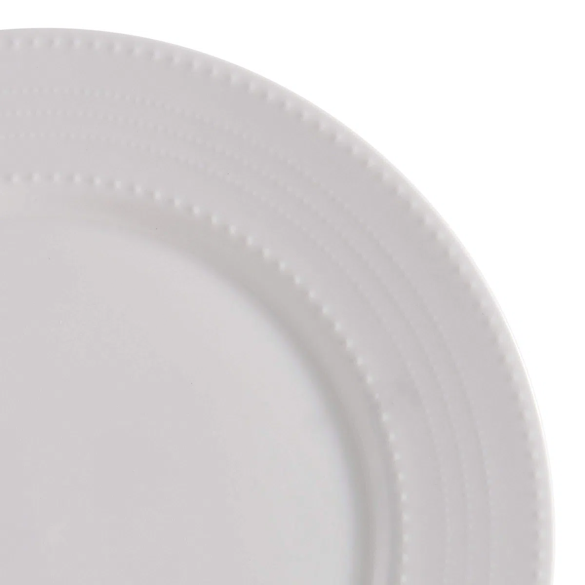 Mikasa Annabele - Juego de vajilla de 40 piezas, resistente a virutas, para 8, color blanco
