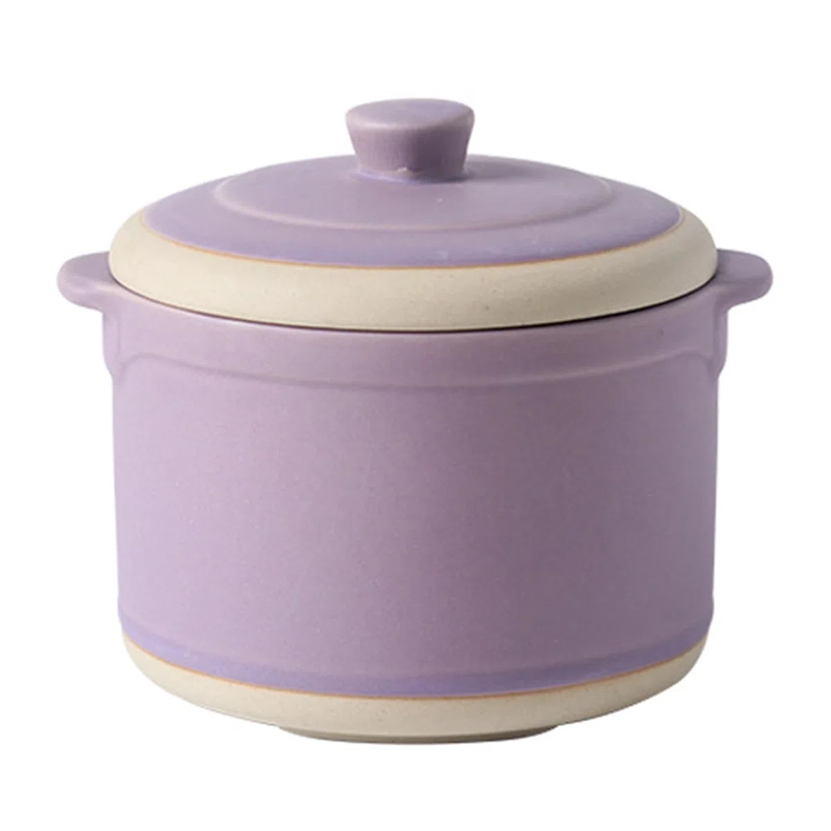 Cuenco pequeño con tapa y cuchara, 400 ml, apto para horno y microondas, tazas de caldo (color morado)