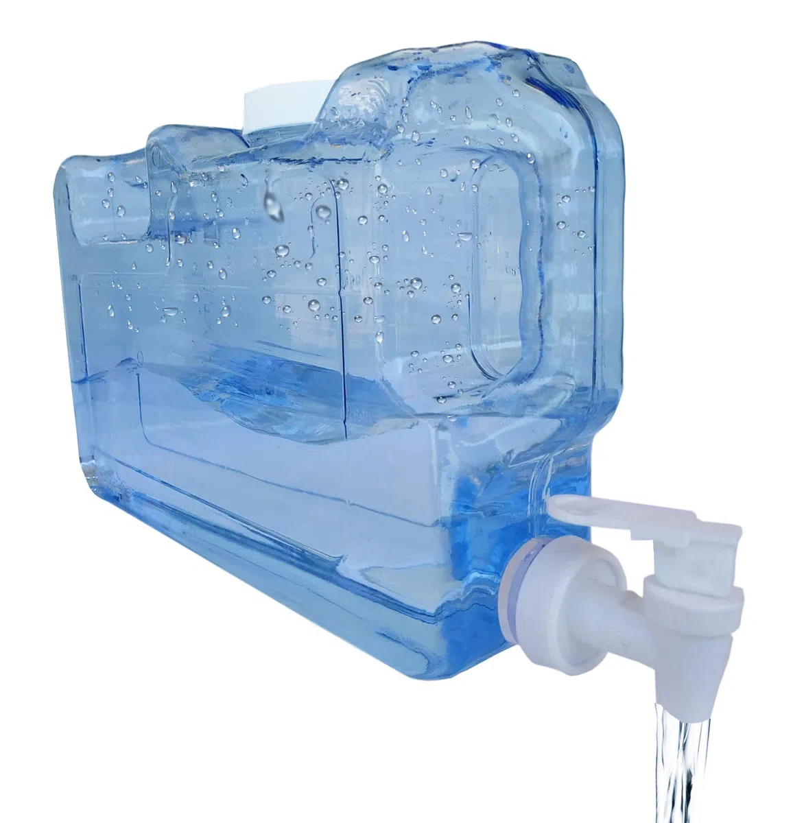 Dispensador de Bebidas para Nevera Frigorífico, Capacidad 4,2 litros (142,02 Oz.), Reutilizable, Botella PETG Libre BPA´s, Doble Asa Ergonómica, Fuente para Agua, Dispensador Bebidas, Camping, Oficina