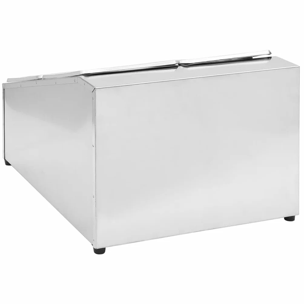 Gastronorm - Contenedor con 4 sartenes GN 1/6 de acero inoxidable