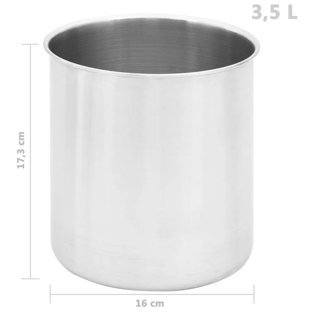 vidaXL Dispensador de Salsa Surtidores de Bomba Bote Cubo Bufés Hornear Barbacoas Reducir Pérdida Guardar Dosificadora de Acero Inoxidable 2x3,5 L
