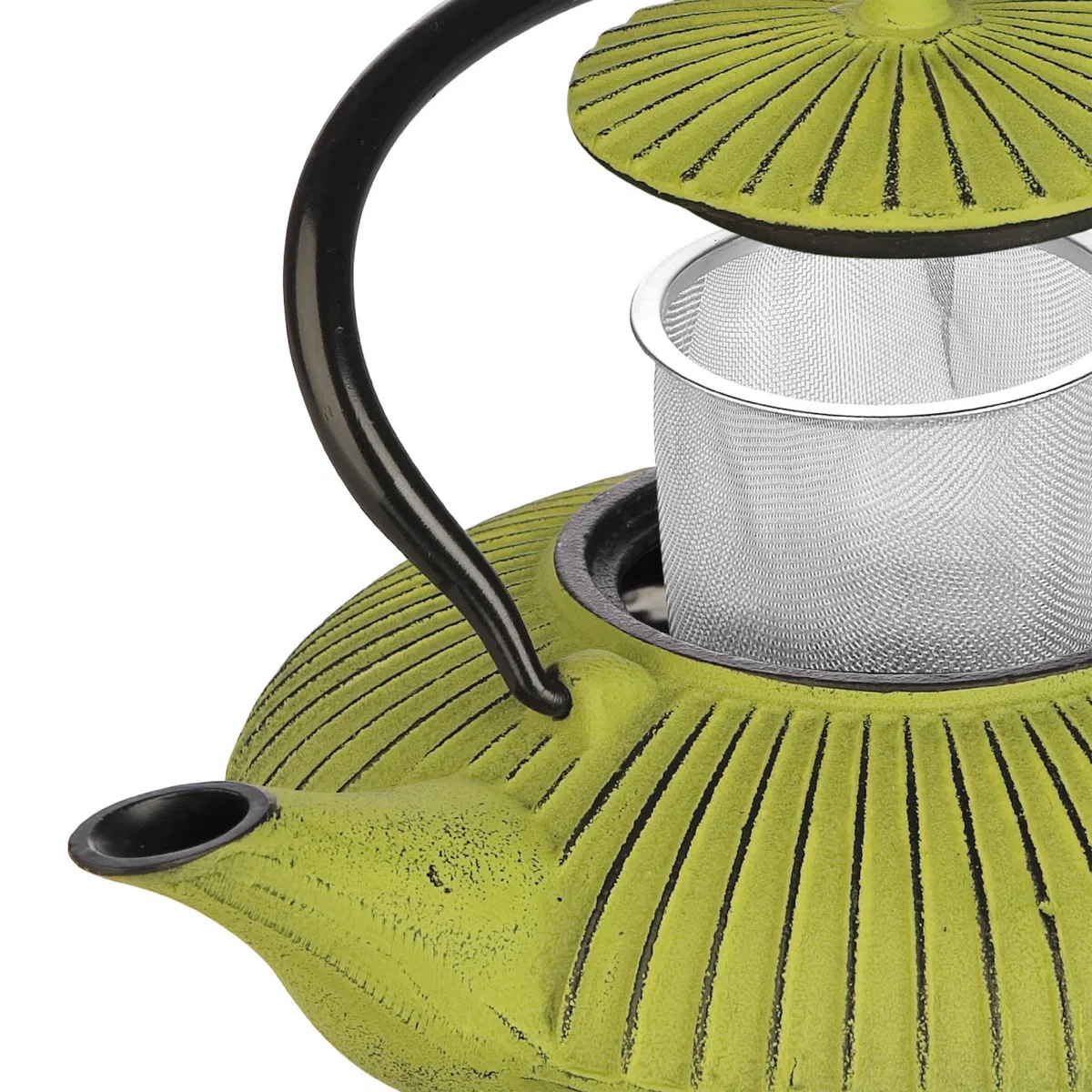 IBILI - Tetera hierro fundido Verde, 0.78 litros, Interior esmaltado, Apto para inducción