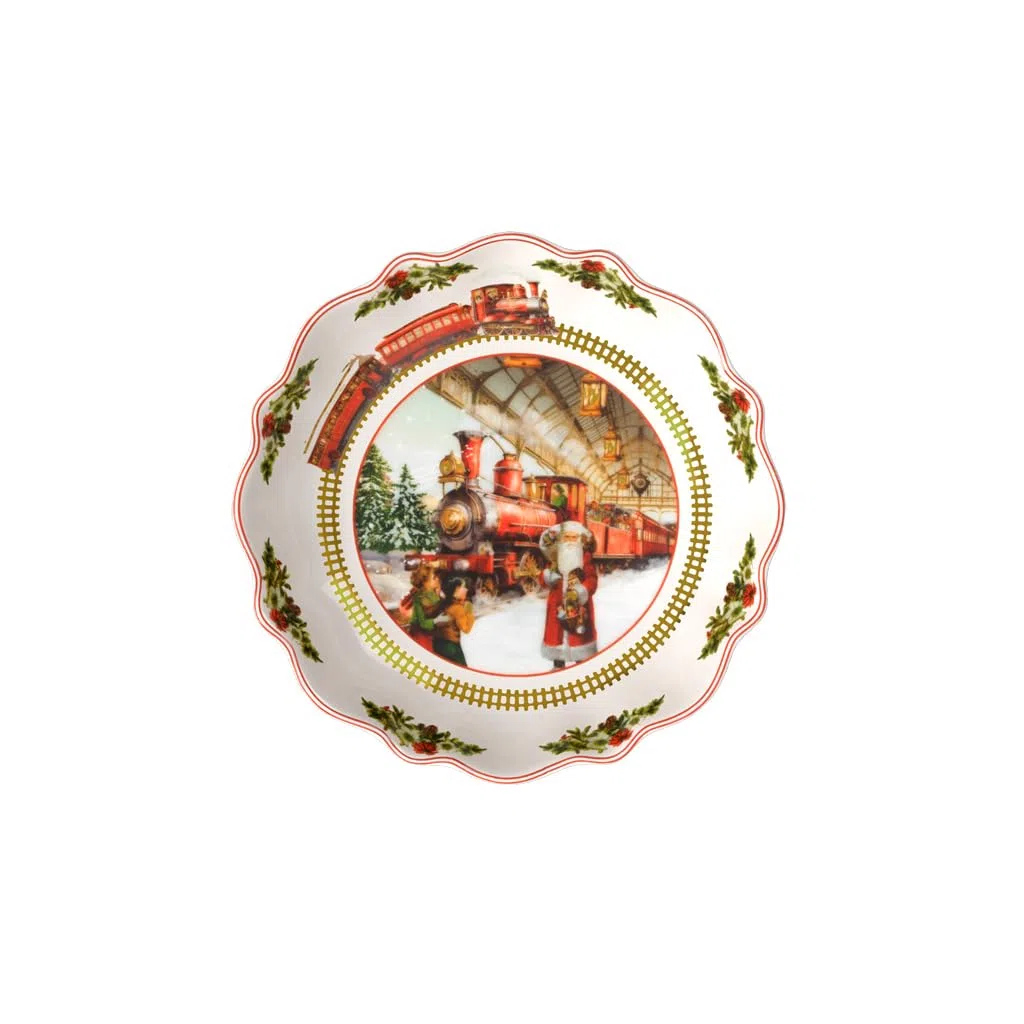 Villeroy & Boch - Annual Christmas Edition bol 2025 16,5 cm colorido, cuenco de Navidad, tazón de Navidad, objeto de colección, vajilla cerámica, porcelana premium