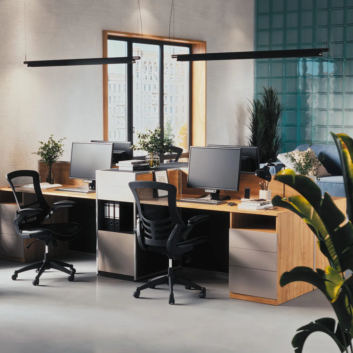 Flash Furniture Silla de oficina, ergonómica, con respaldo de malla, asiento perfilado y ajustable en altura, con palanca de inclinación con fijación, negro, 64,77 x 62,23 x 104,78 cm