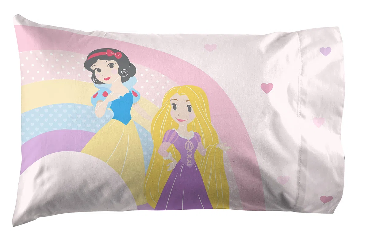 Jay Franco Disney Princess Cut Paper 100% algodón Fundas de Almohada Juego de 2 50 x 70 cm