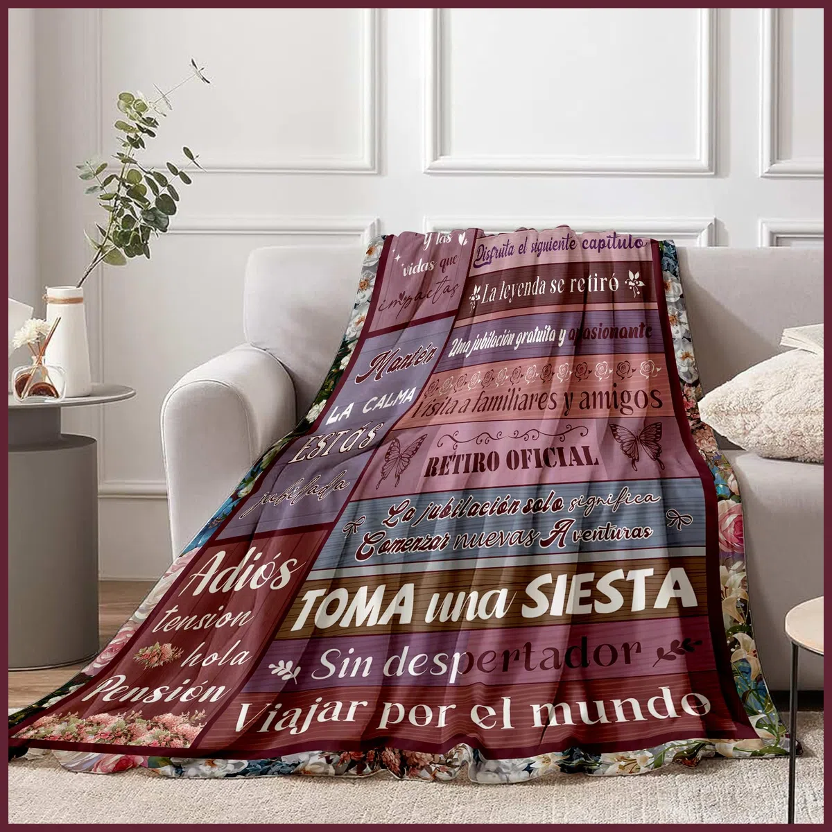 Regalo Jubilacion, Jubilacion Manta, Jubilacion Regalo para Hombre Mujer, Regalo Divertido Manta Franela Feliz Regalo de Jubilación 59 * 51 Pulgadas (Español)