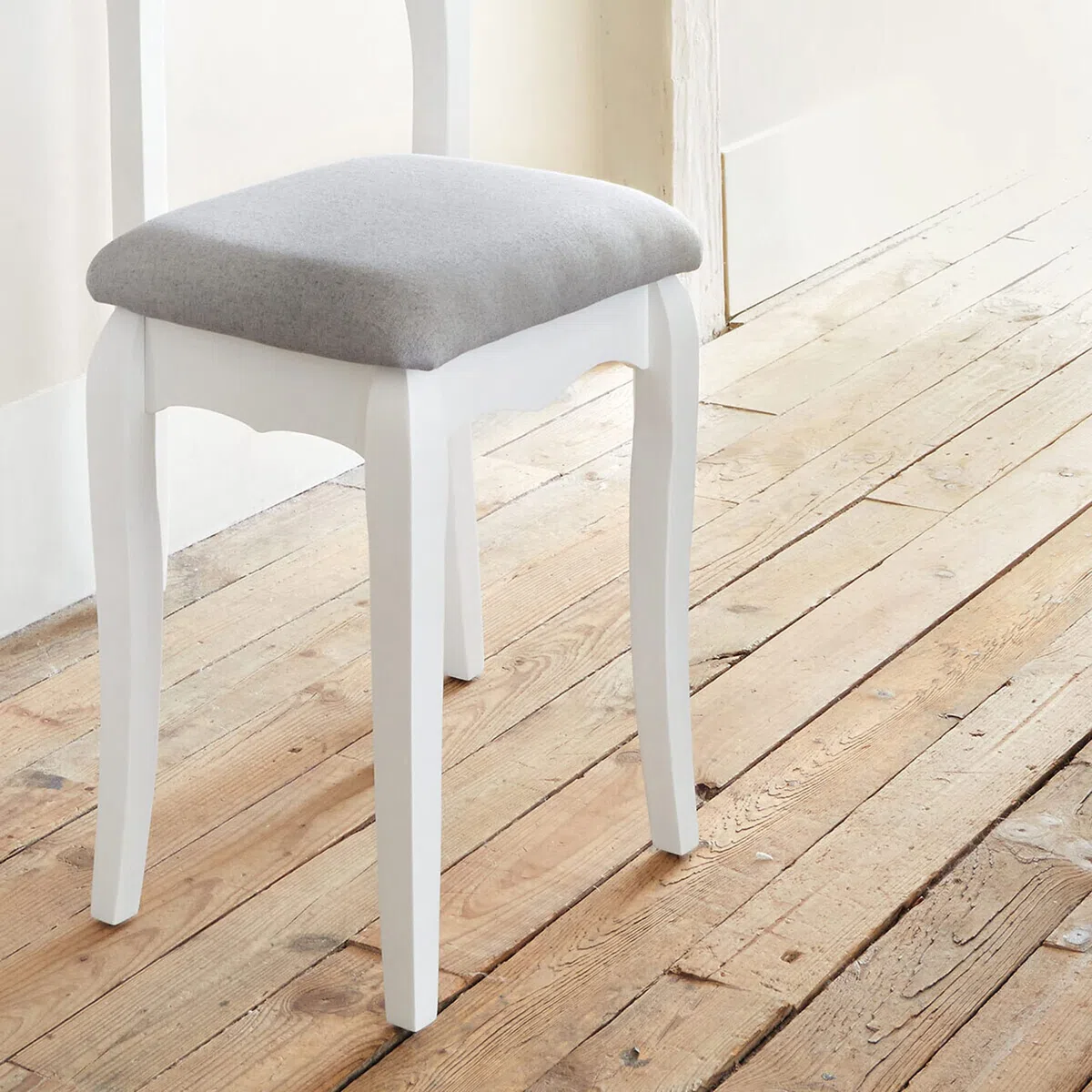 ATMOSPHERA CREATEUR D'INTERIEUR Taburete, Blanco, 28 x H. 46 cm