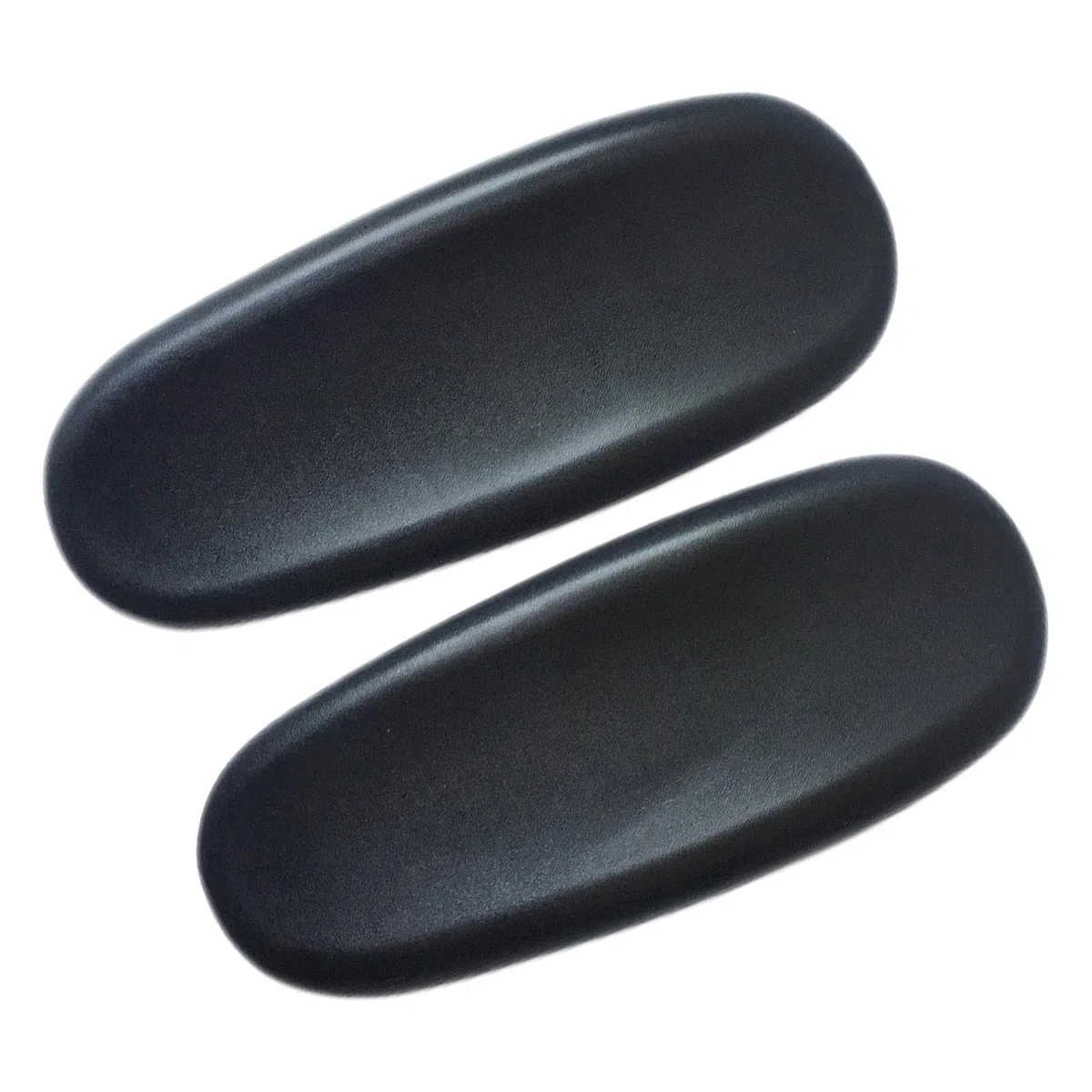 2 Piezas Almohadilla de Repuesto para Apoyabrazos de Silla de Oficina, Espuma de Alta Resiliencia y Cuero PU, Ajuste Universal para Sillas de Oficina/Hogar/Gaming, Parte Inferior Antideslizante