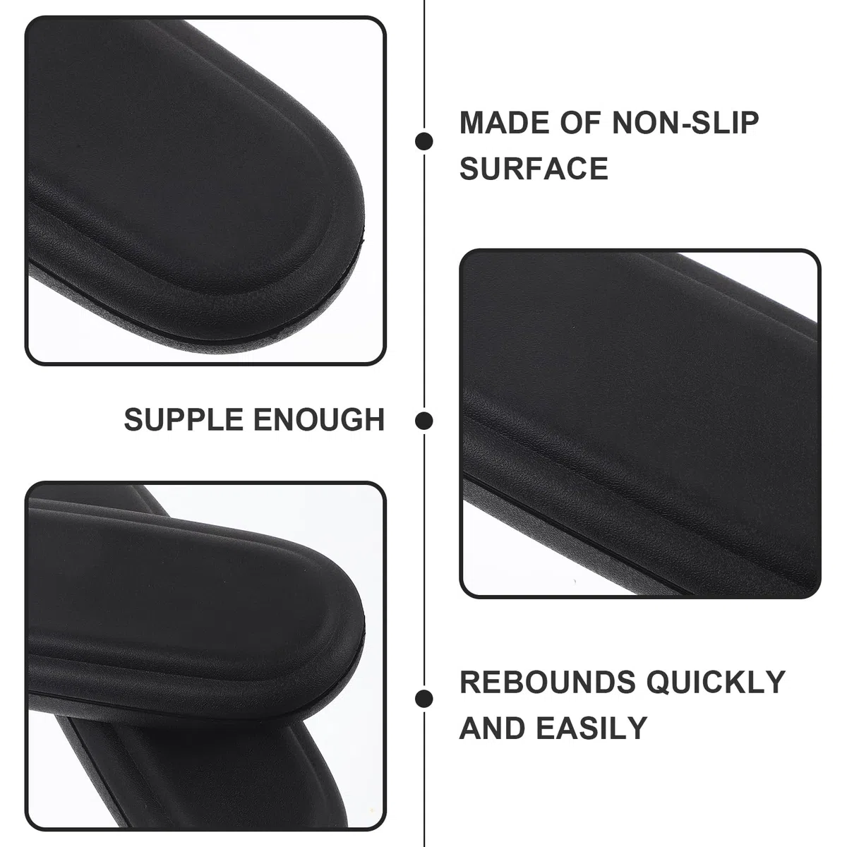 Almohadillas ergonómicas de Espuma viscoelástica para reposabrazos de Silla de Oficina, Fundas para reposabrazos de Silla de Juego para aliviar la presión del Codo y el antebrazo, Ajuste elástico