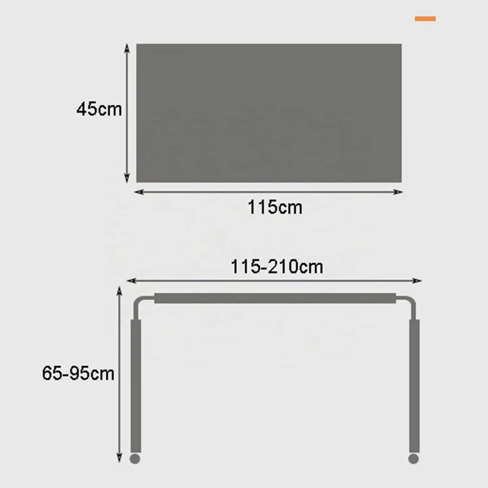 Mesa para Computadora Portátil con Ruedas, Escritorio De Almacenamiento con Carrito sobre La Cama Estación De Trabajo para Computadora Ajustable para Cama Sofá Hospital 115 * 210cm